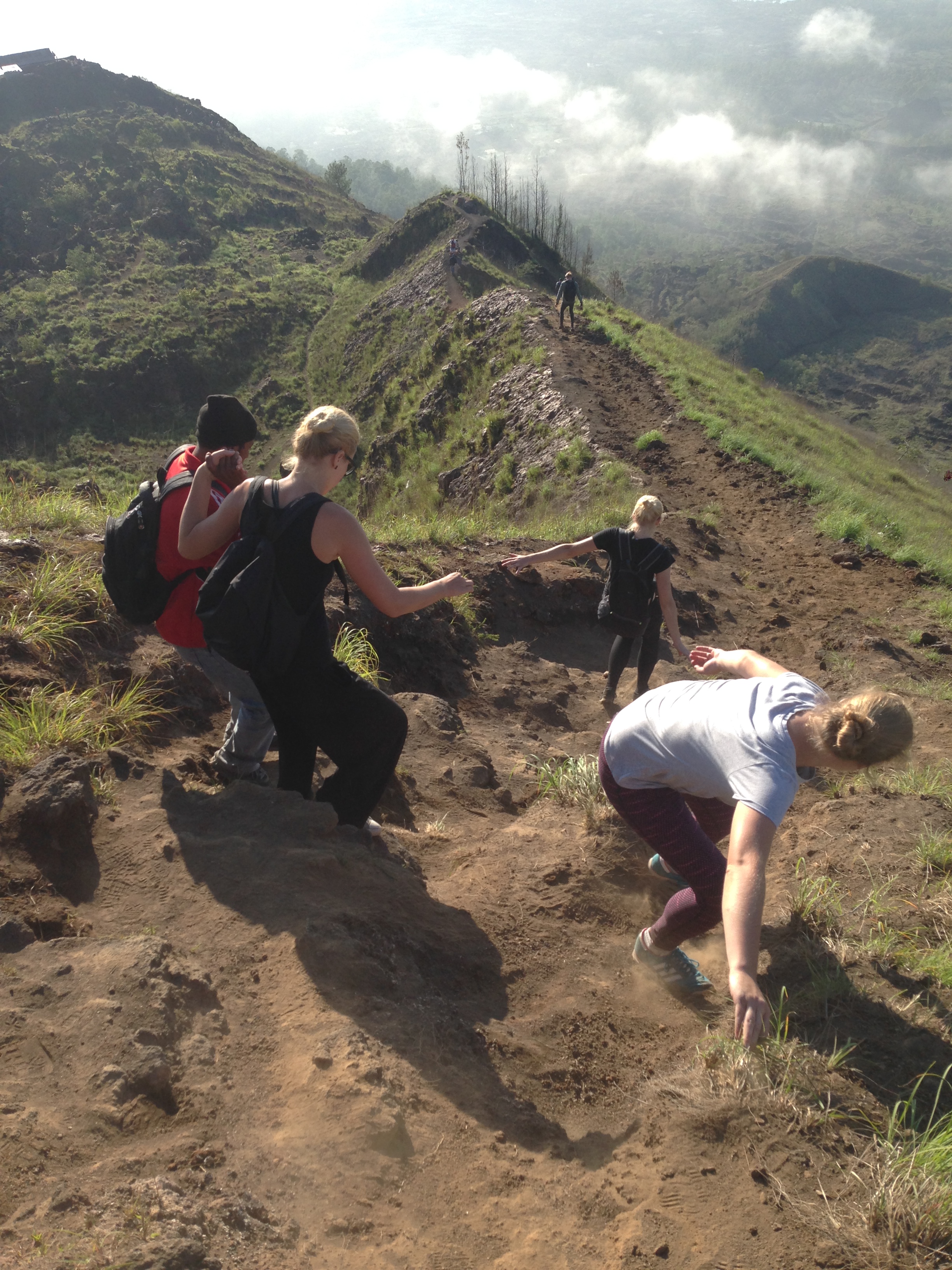 lipimas žemyn nebuvo lengvas