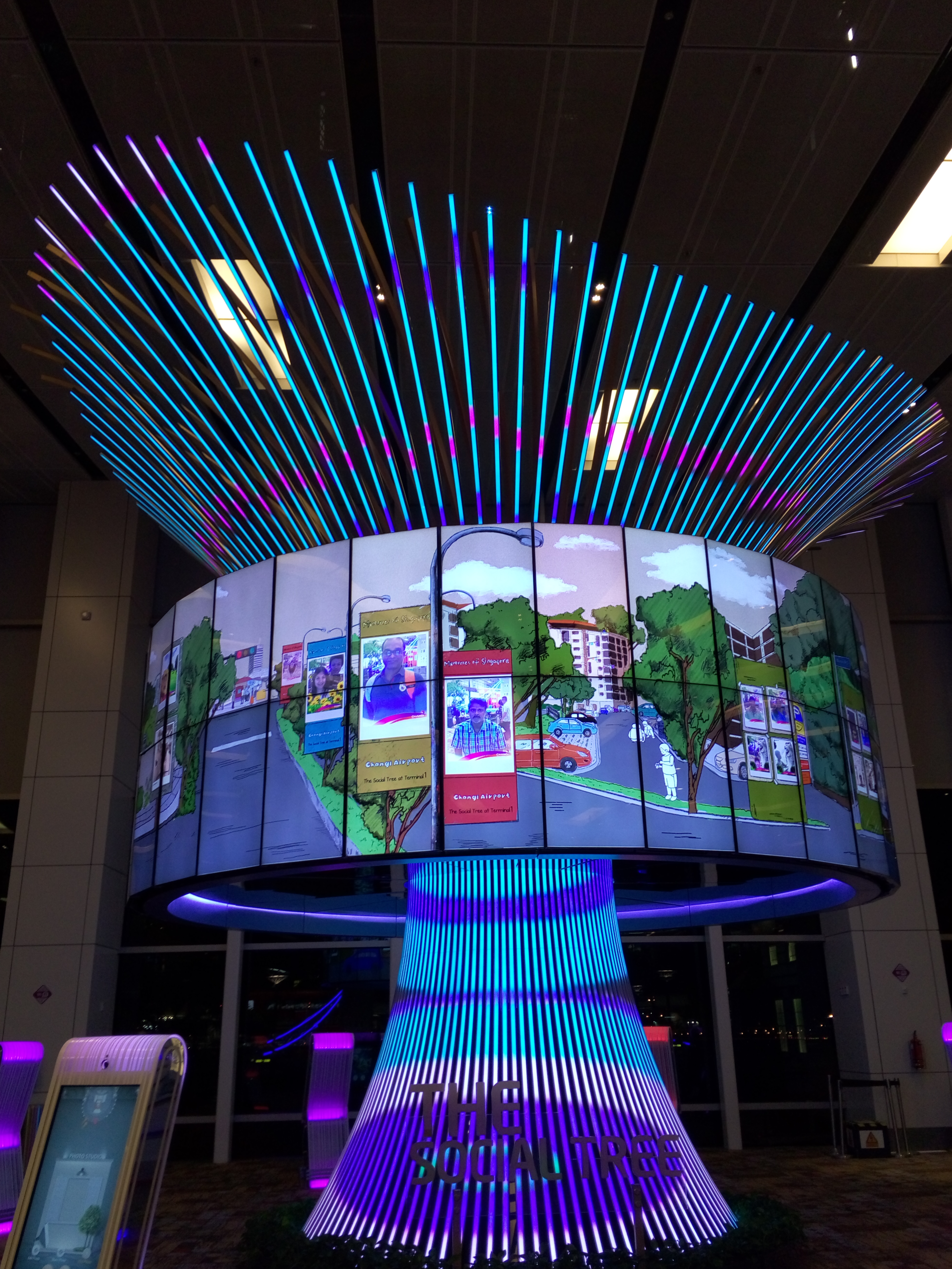Singapūro oro uosto interaktyvusis medis