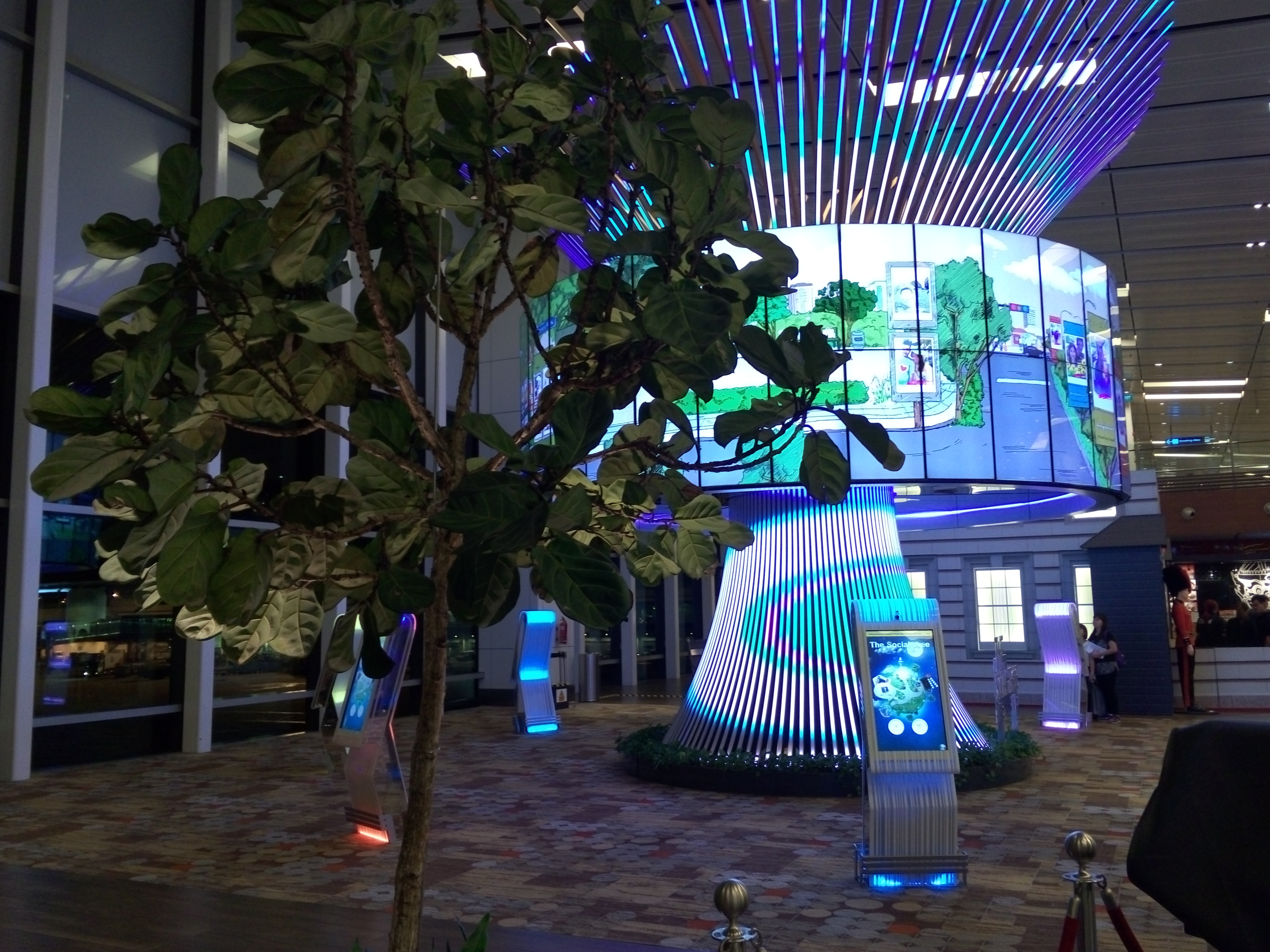 Singapūro oro uosto interaktyvusis medis