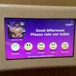 WC švaros įvertinimo sistema Singapūro oro uoste